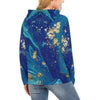Load image into Gallery viewer, Blue Marble Pattern Print Women Pullover Hoodie-grizzshop