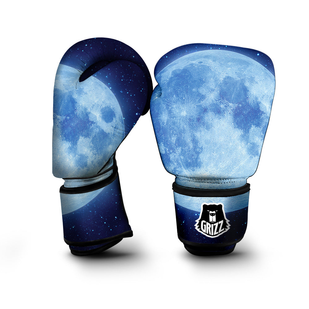 Blue Moon Print Boxing Gloves-grizzshop