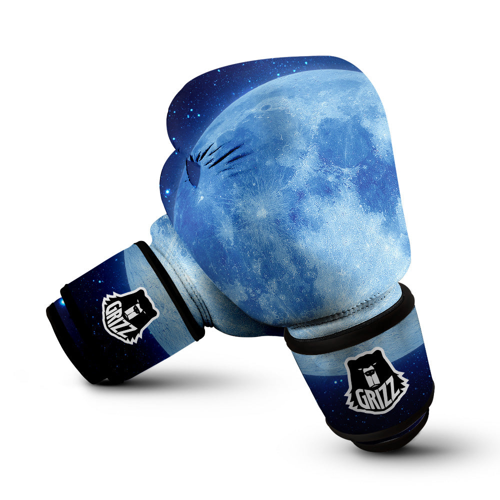 Blue Moon Print Boxing Gloves-grizzshop