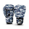 Blue Navy Camo Print Boxing Gloves-grizzshop