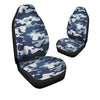 Blue Navy Camo Print Car Seat Covers-grizzshop