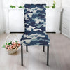 Blue Navy Camo Print Chair Cover-grizzshop