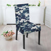 Blue Navy Camo Print Chair Cover-grizzshop