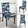 Blue Navy Camo Print Chair Cover-grizzshop