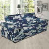 Blue Navy Camo Print Sofa Cover-grizzshop