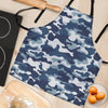 Blue Navy Camo Print Women's Apron-grizzshop