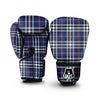 Blue Navy Plaid Tartan Boxing Gloves-grizzshop