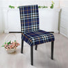 Blue Navy Plaid Tartan Chair Cover-grizzshop