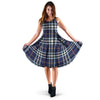 Blue Navy Plaid Tartan Dress-grizzshop