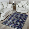 Blue Navy Plaid Tartan Floor Mat-grizzshop