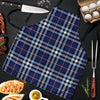 Blue Navy Plaid Tartan Men's Apron-grizzshop