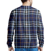 Blue Navy Plaid Tartan Men's Sweatshirt-grizzshop