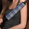 Blue Navy Plaid Tartan Seat Belt Cover-grizzshop