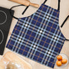 Blue Navy Plaid Tartan Women's Apron-grizzshop