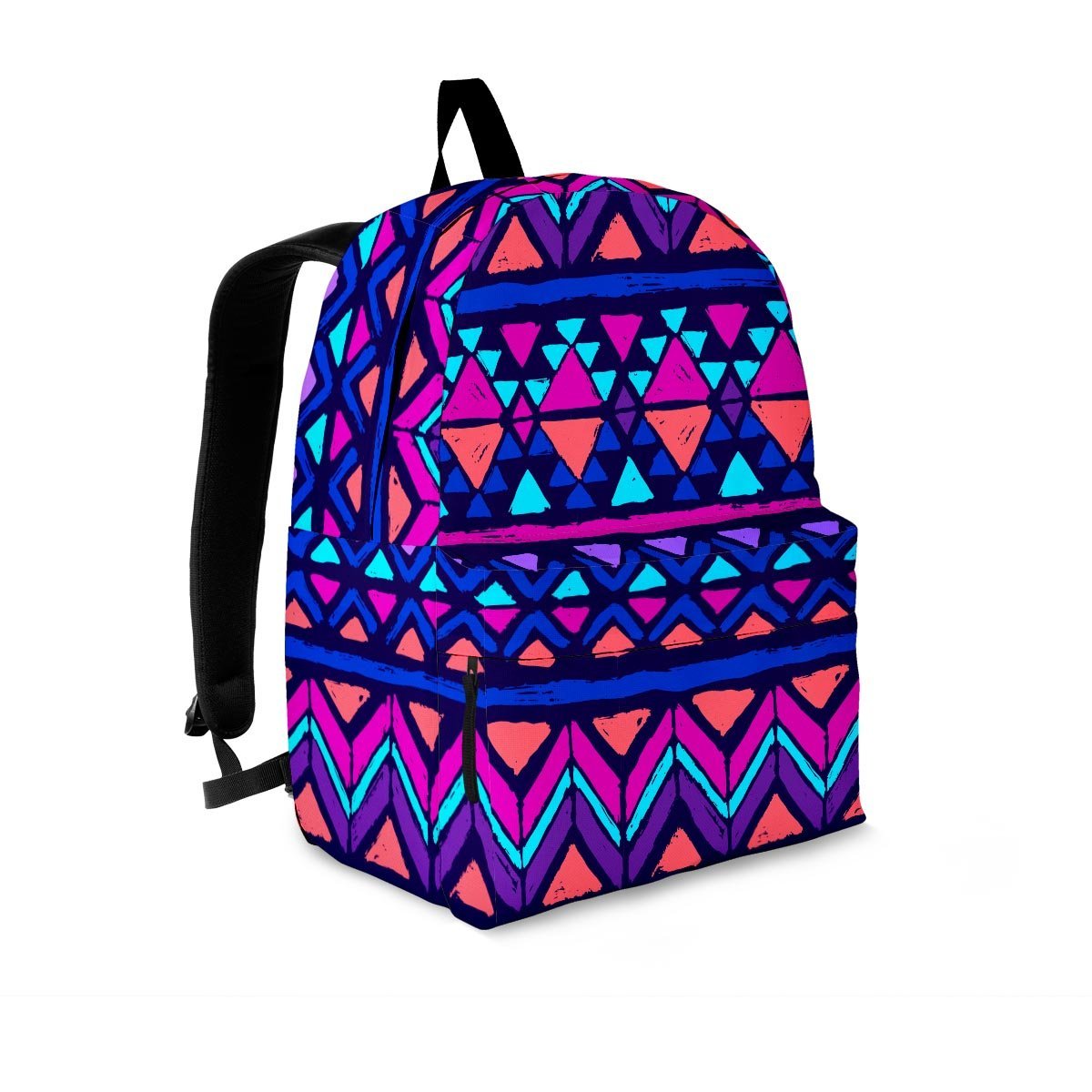 Blue Neon Color Indian Aztec Backpack-grizzshop
