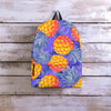 Blue Neon Pineapple Hawaiian Print Backpack-grizzshop