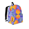 Blue Neon Pineapple Hawaiian Print Backpack-grizzshop