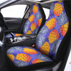 Blue Neon Pineapple Hawaiian Print Car Seat Covers-grizzshop