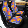 Blue Neon Pineapple Hawaiian Print Car Seat Covers-grizzshop