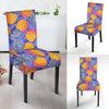 Blue Neon Pineapple Hawaiian Print Chair Cover-grizzshop