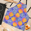 Blue Neon Pineapple Hawaiian Print Women's Apron-grizzshop