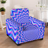 Blue Optical illusion Armchair Cover-grizzshop