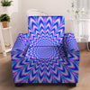 Blue Optical illusion Armchair Cover-grizzshop