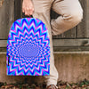 Blue Optical illusion Backpack-grizzshop