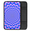 Blue Optical illusion Car Console Cover-grizzshop