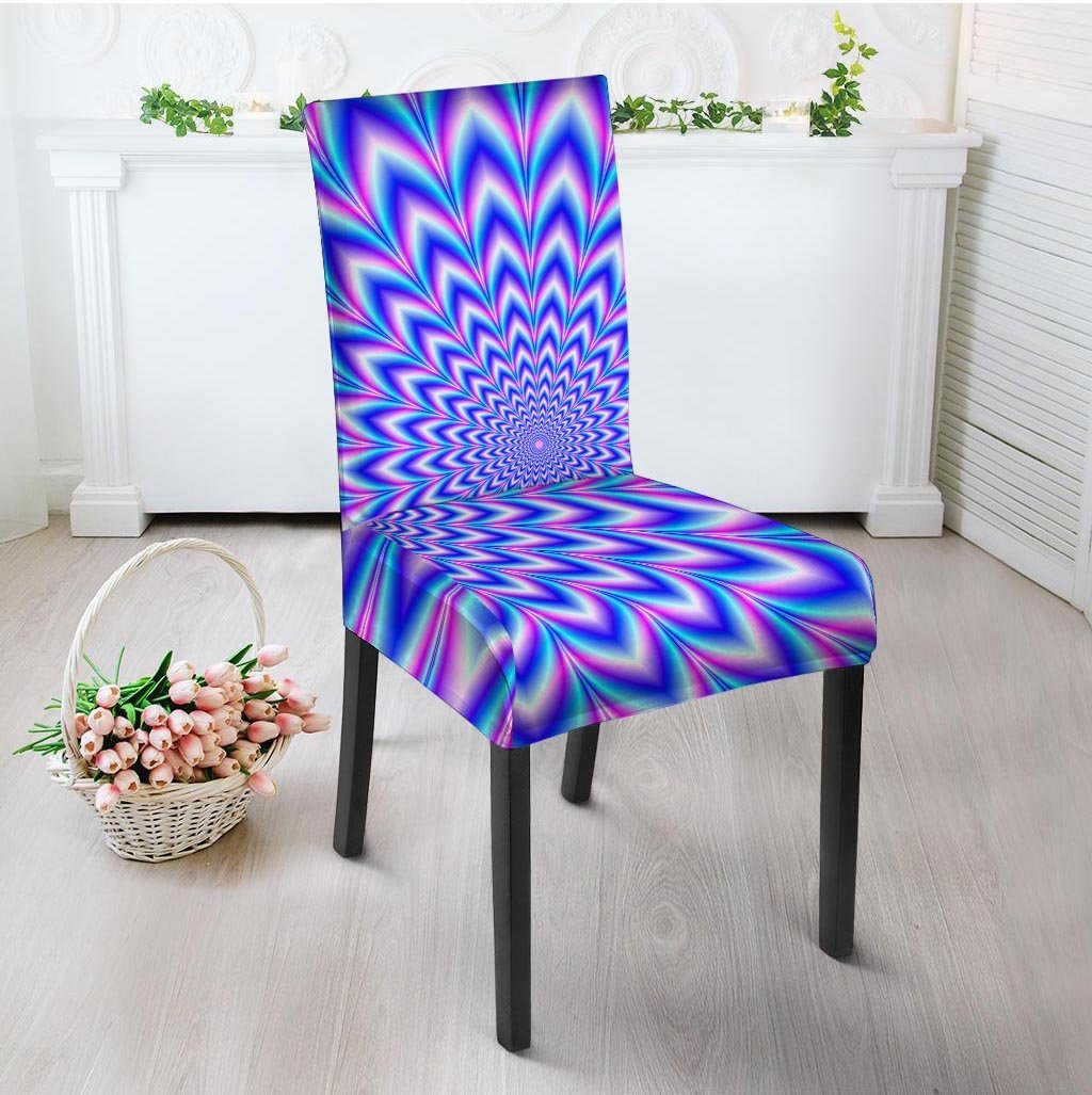 Blue Optical illusion Chair Cover-grizzshop