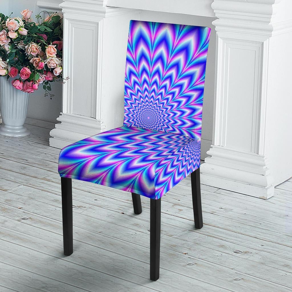 Blue Optical illusion Chair Cover-grizzshop