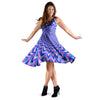 Blue Optical illusion Dress-grizzshop