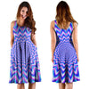 Blue Optical illusion Dress-grizzshop