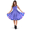 Blue Optical illusion Dress-grizzshop