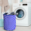 Blue Optical illusion Laundry Basket-grizzshop