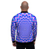 Blue Optical illusion Men's Bomber Jacket-grizzshop