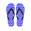 Blue Optical illusion Men's Flip Flops-grizzshop