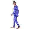 Blue Optical illusion Men's Pajamas-grizzshop