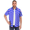 Blue Optical illusion Men's Short Sleeve Shirt-grizzshop