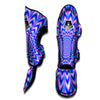 Blue Optical illusion Muay Thai Shin Guard-grizzshop