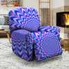 Blue Optical illusion Recliner Cover-grizzshop