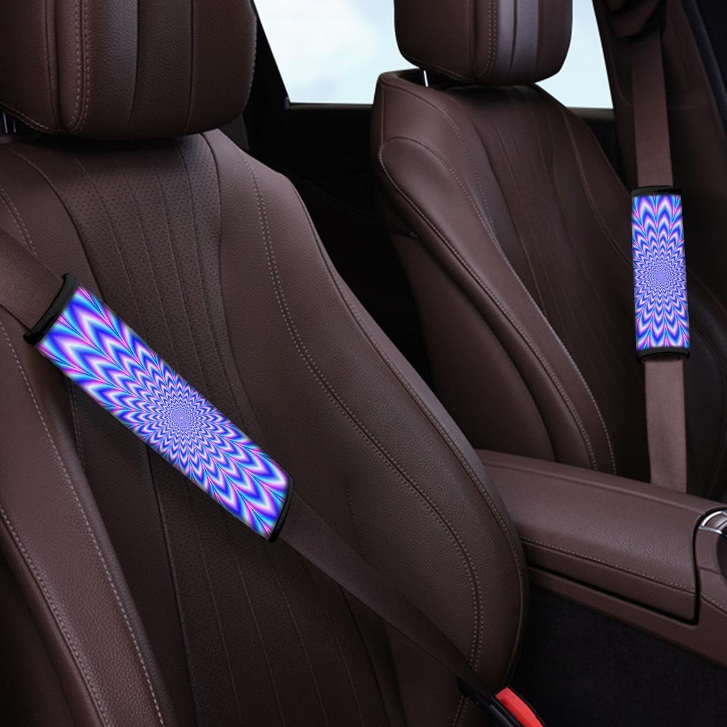 Blue Optical illusion Seat Belt Cover-grizzshop