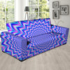 Blue Optical illusion Sofa Cover-grizzshop