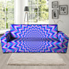 Blue Optical illusion Sofa Cover-grizzshop