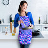 Blue Optical illusion Women's Apron-grizzshop