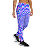 Blue Optical illusion Women's Joggers-grizzshop