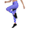 Blue Optical illusion Women's Leggings-grizzshop