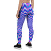 Blue Optical illusion Women's Leggings-grizzshop