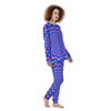 Blue Optical illusion Women's Pajamas-grizzshop