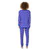 Blue Optical illusion Women's Pajamas-grizzshop